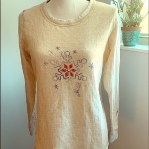 Eddie Bauer snowflake top